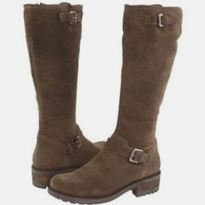 Size 7 La Canadienne ”Caleb" Brown Suede Knee-High Waterproof Riding Boots